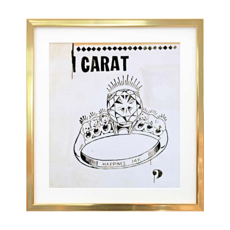 Licensed Art Print - Andy Warhol "Carat, 1961" | Framed Art | Lithograph | Pop Art