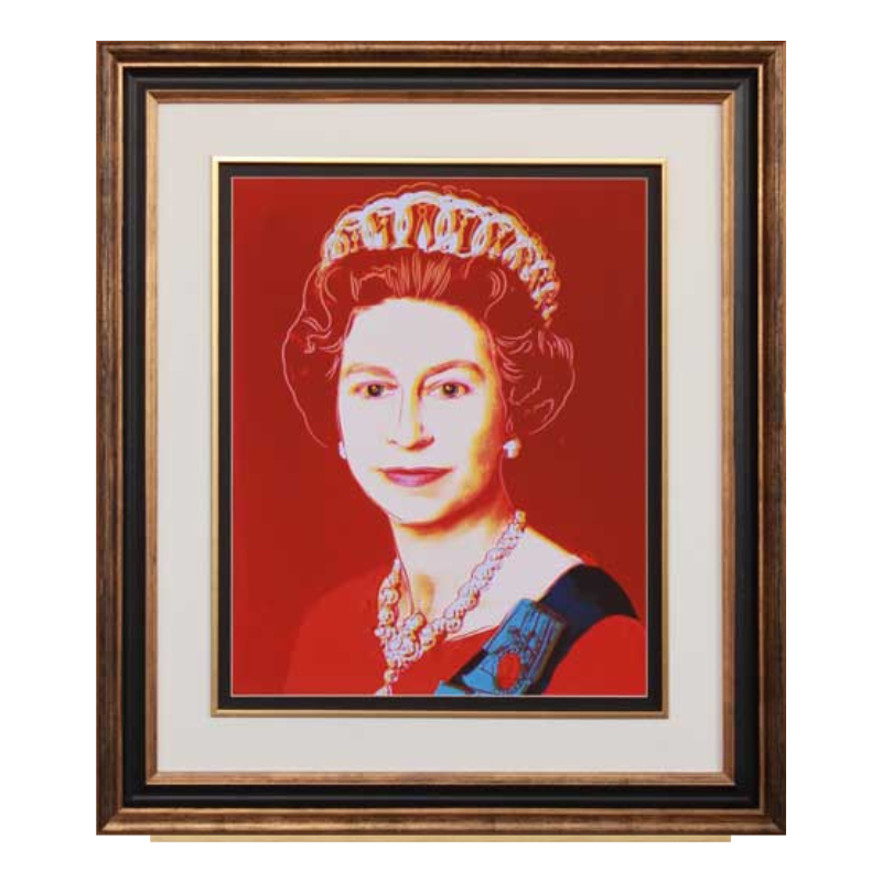Licensed Art Print - Andy Warhol "Reigning Queens: Queen Elizabeth II of the United Kingdom, 1985" | Framed Art | Lithograph | Pop Art
