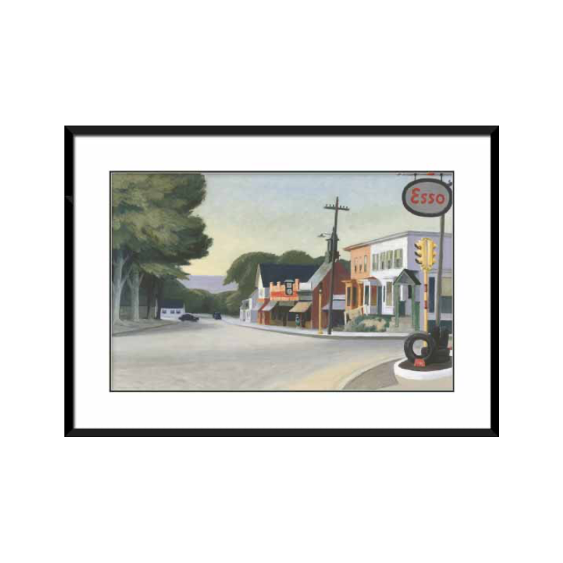 Licensed Art Print - Edward Hopper "Portrait of Orleans, 1950" | Framed Art | Lithograph | Realism