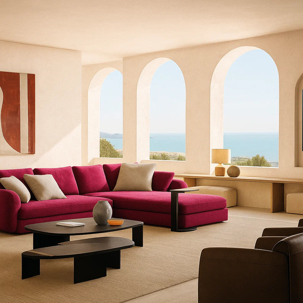 Lieve (SF-12032) - Italian Minimalist Custom Sofa Bespoke in Leather &amp; Fabric