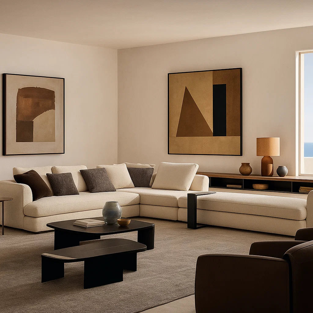 Lieve (SF-12032) - Italian Minimalist Custom Sofa Bespoke in Leather &amp; Fabric