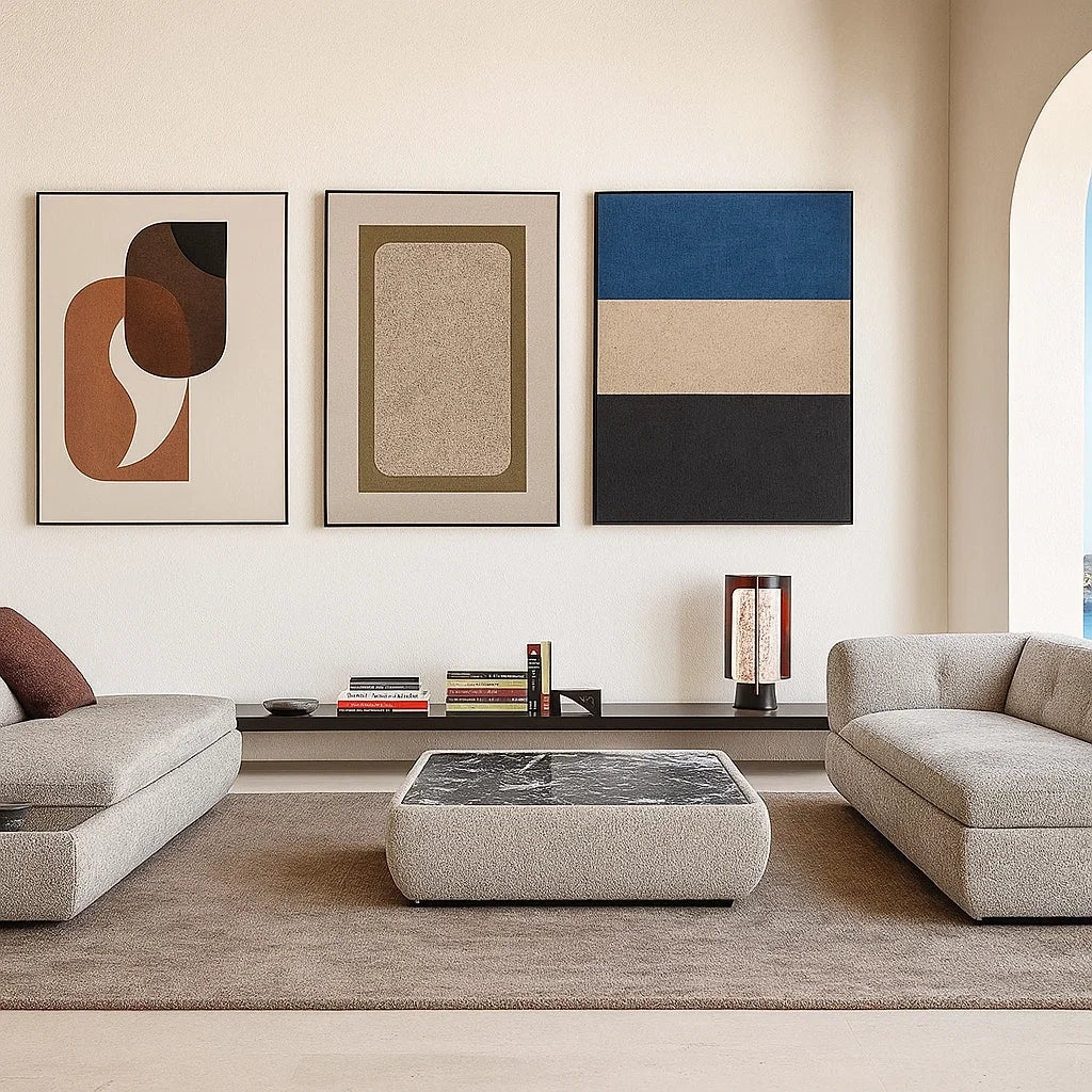 Lunaris (SF120P) - Italian Minimalist Custom Sofa Bespoke in Leather &amp; Fabric