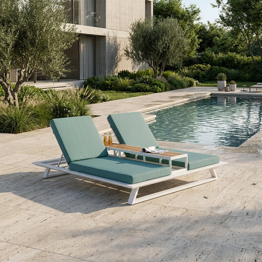Luxe Outdoor Lounge | Bench | Teak Wood | WA1112