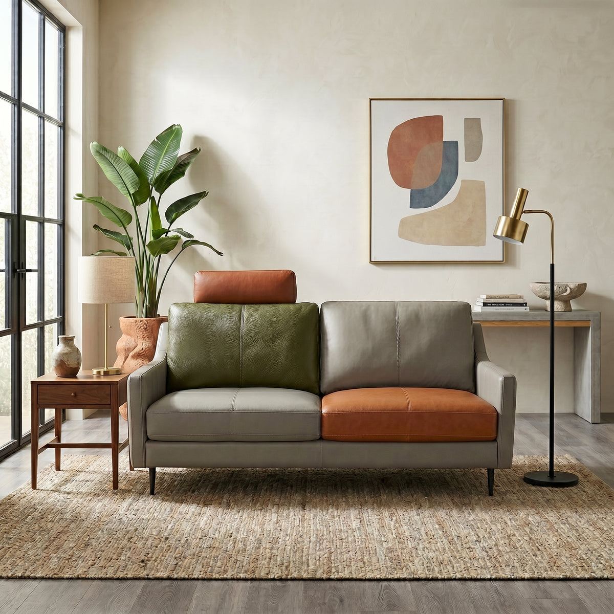Americana MB0642 Custom Adaptable Sofa | Detachable Cover | Pet Friendly Leather & Fabric