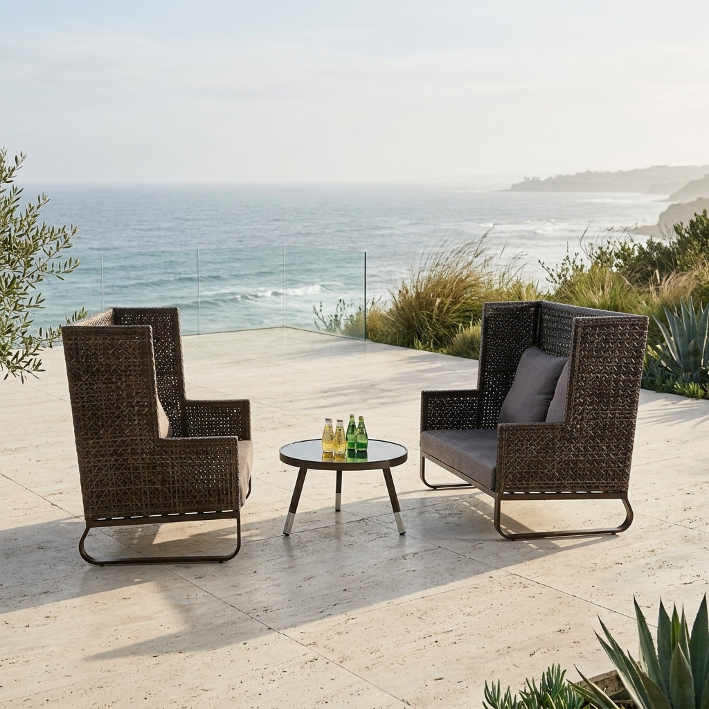 Orlando Outdoor Lounge Chair | 2-Seater | High Back | WA1026