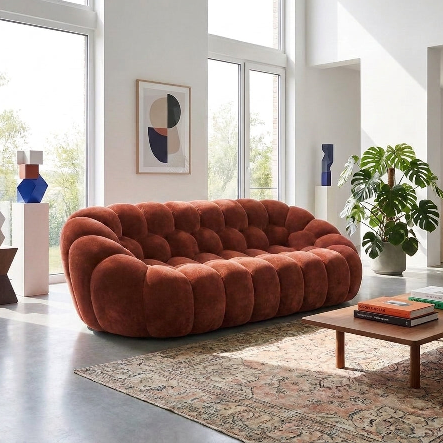 Mellow SF2235 Custom Contemporary Minimalist Design Sofa | 1-Seater | Pet Friendly Leather & Fabric