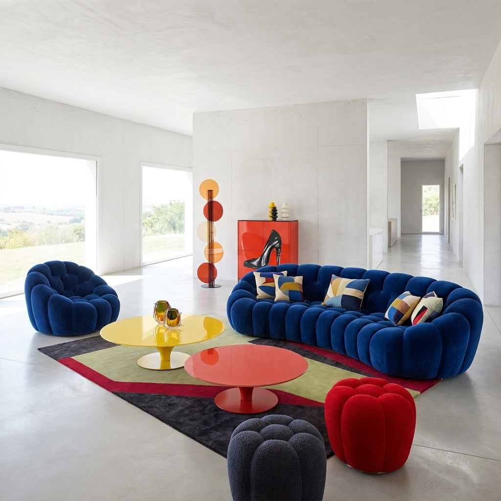 Mellow SF2235 Custom Contemporary Minimalist Design Sofa | 1-Seater | Pet Friendly Leather & Fabric