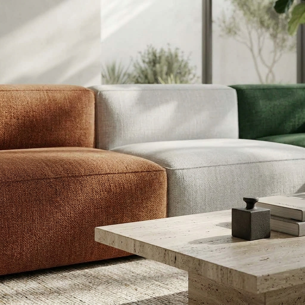Mocca SF2237 Custom Modular Sofa | Italian Leather | Top Grain