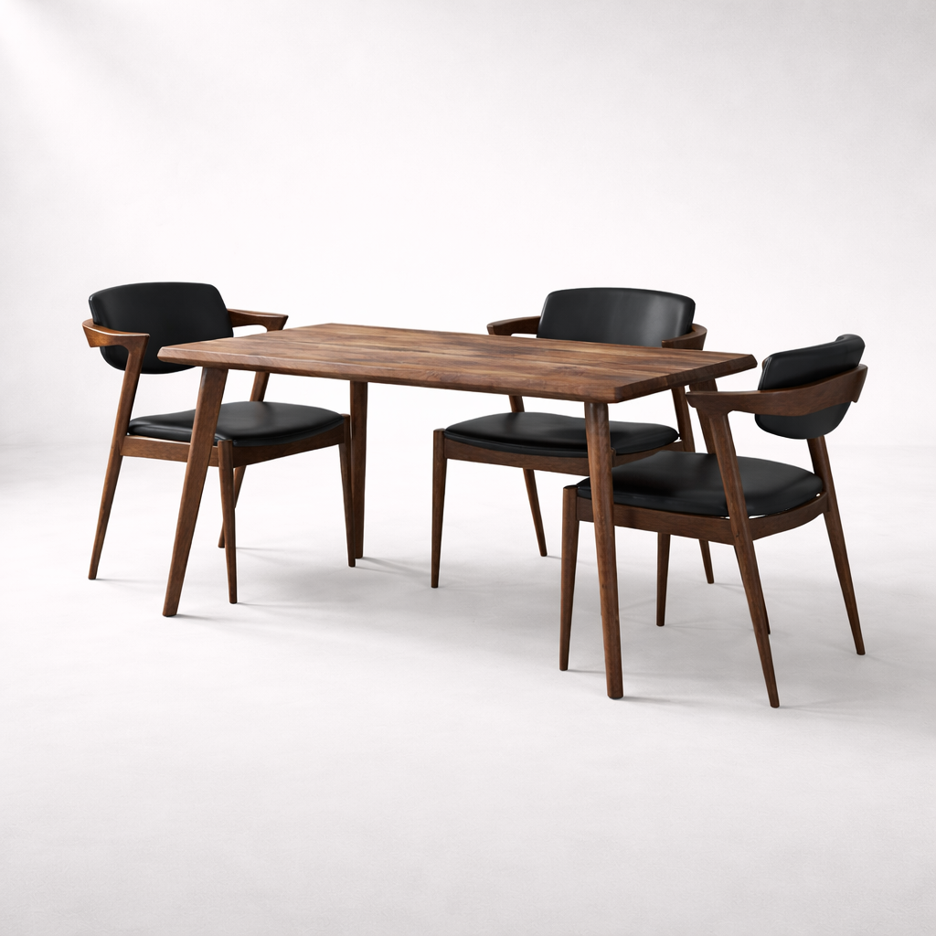 Norya + Sky Custom American Solid Wood Dining Set