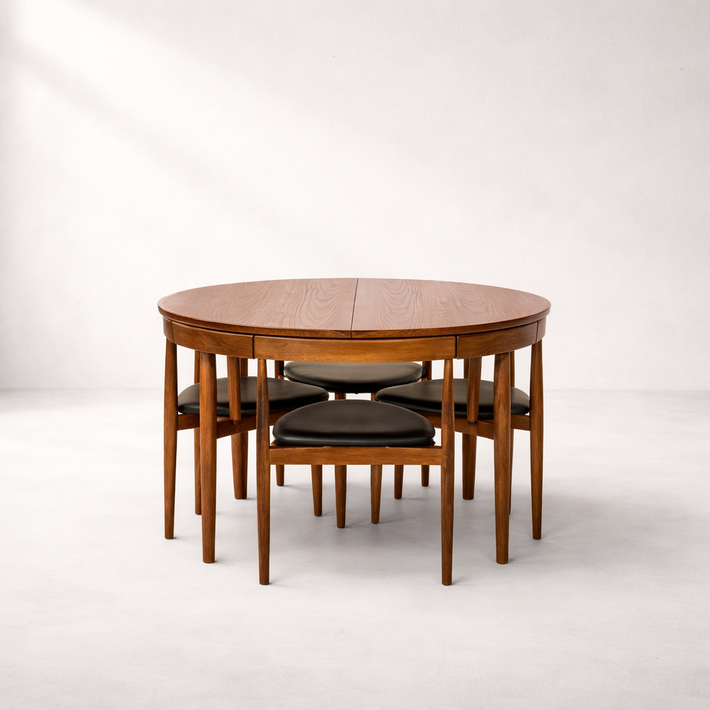 Orbix DT9238 Custom Extendable American Solid Wood Table | Solid American Oak