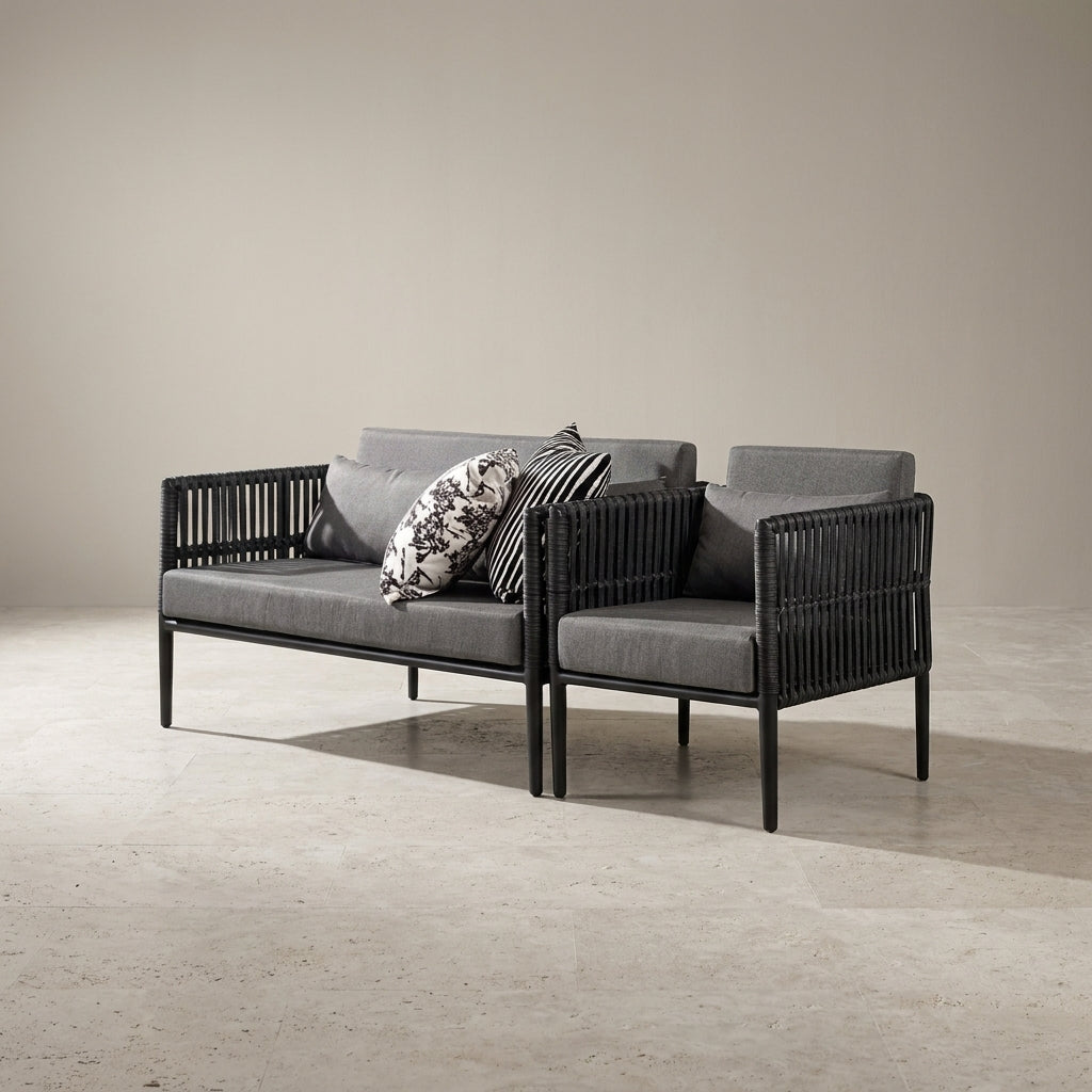 Kitaibela Outdoor Sofa | 1-Seater | Powder-Coated Aluminum | WA1034
