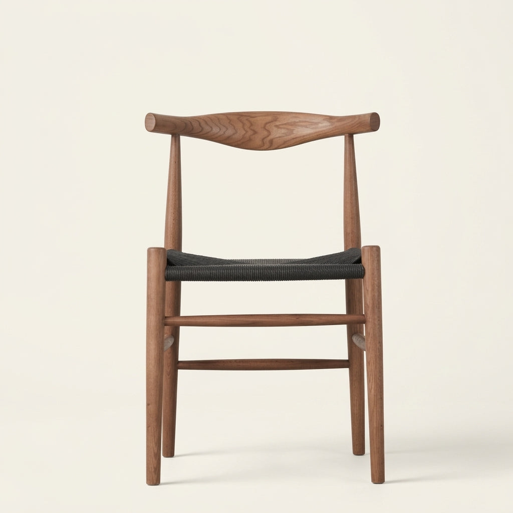 Oxley CH7259A Custom Chair | Mid Century Minimalist | American Solid Hardwood | Paper Cord