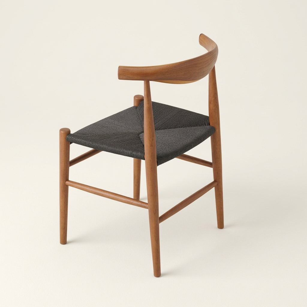 Oxley CH7259B Custom Chair | Mid Century Minimalist | American Solid Hardwood