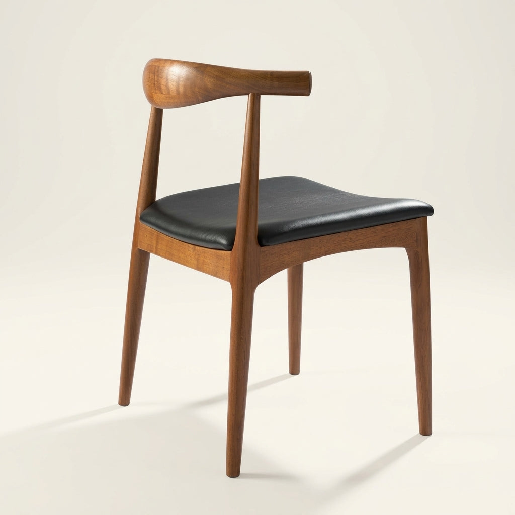 Oxley CH7259B Custom Chair | Mid Century Minimalist | American Solid Hardwood