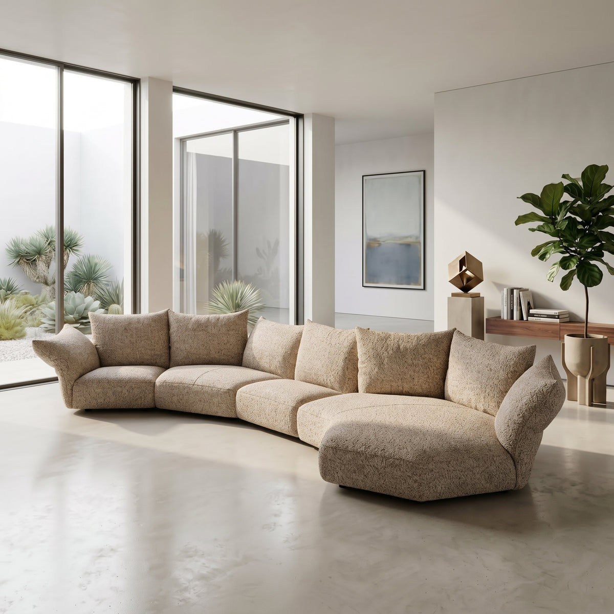 Petal SF2280 Custom Modular Sofa | Pet Friendly Leather & Fabric