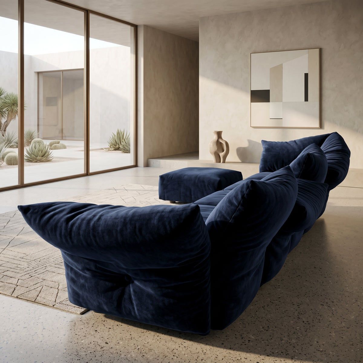 Petal SF2280 Custom Modular Sofa | Pet Friendly Leather & Fabric