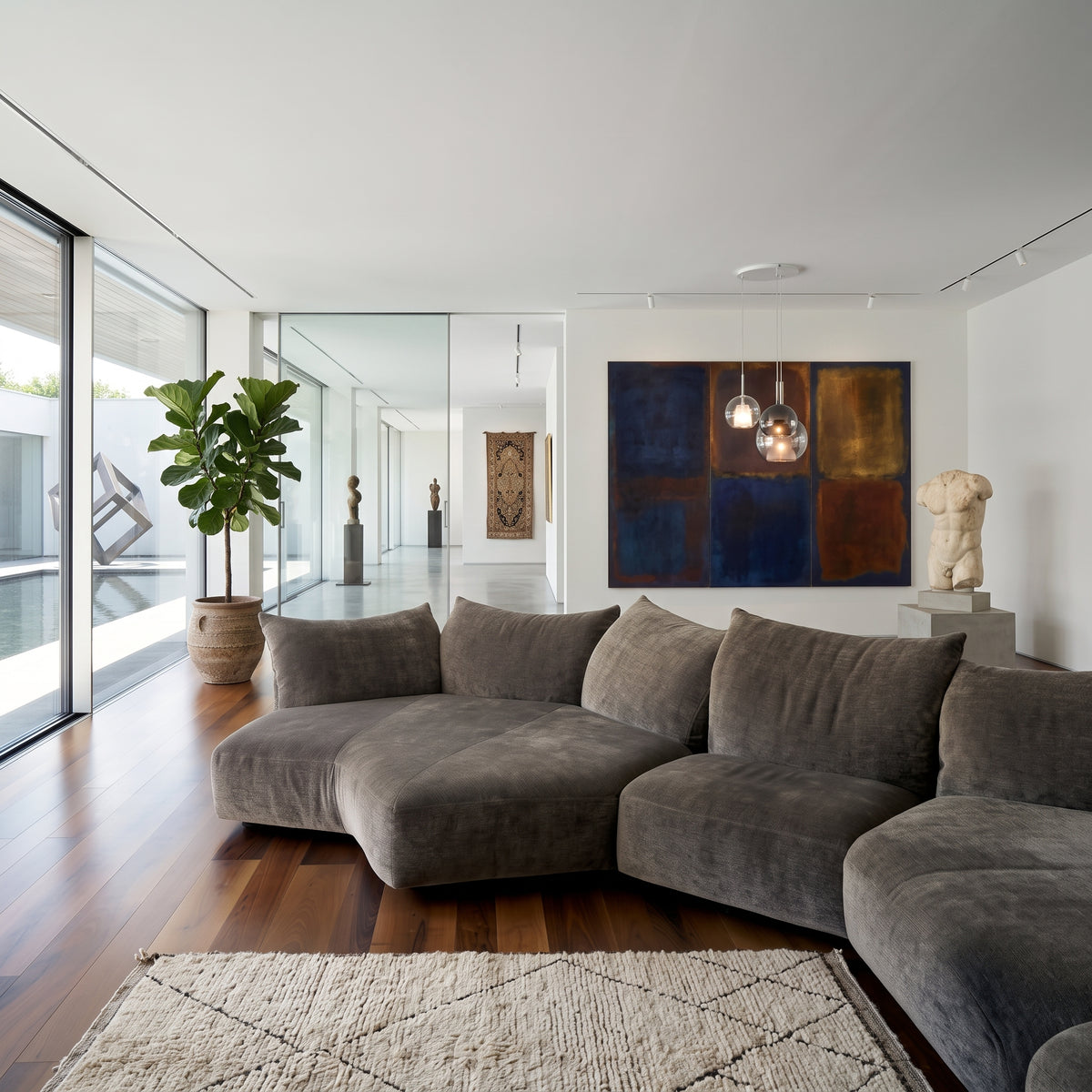 Petal SF2280 Custom Modular Sofa | Pet Friendly Leather & Fabric
