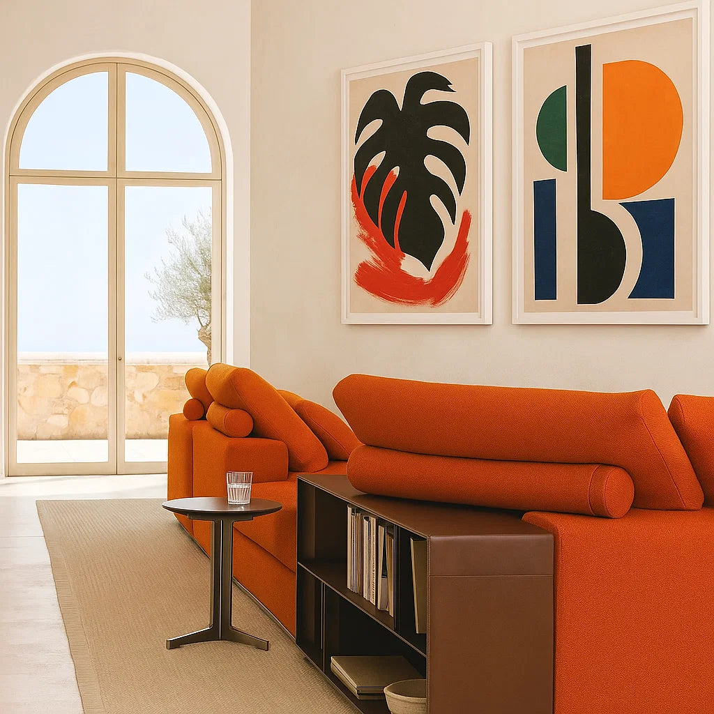 Pietra (SF-12035) - Italian Minimalist Custom Sofa Bespoke in Leather &amp; Fabric