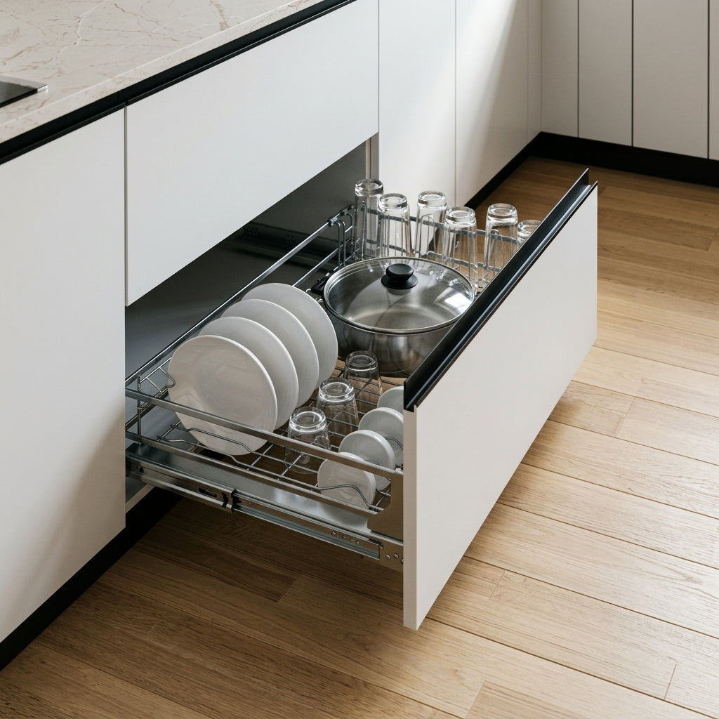 Pull-Out Dish Basket | Nano Dry-Plated