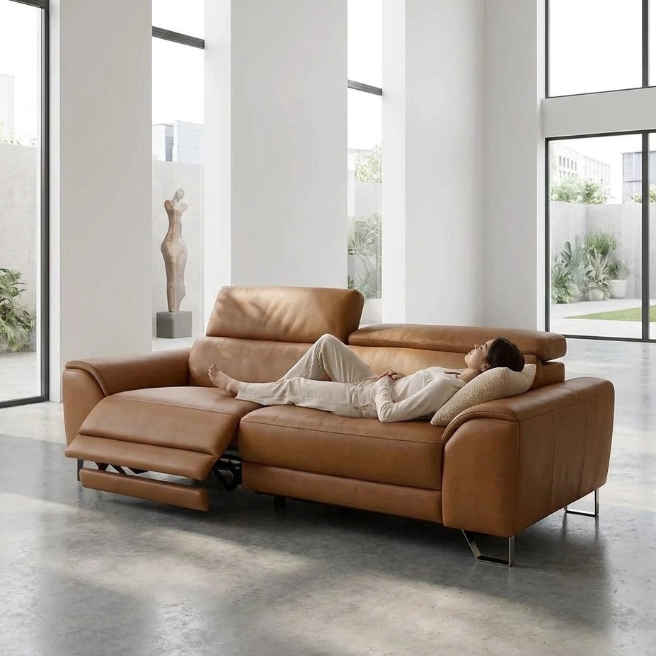 Americana RN0930 Custom Modular Wall Hugging Electric Recliner Sofa | Pet Friendly Leather & Fabric