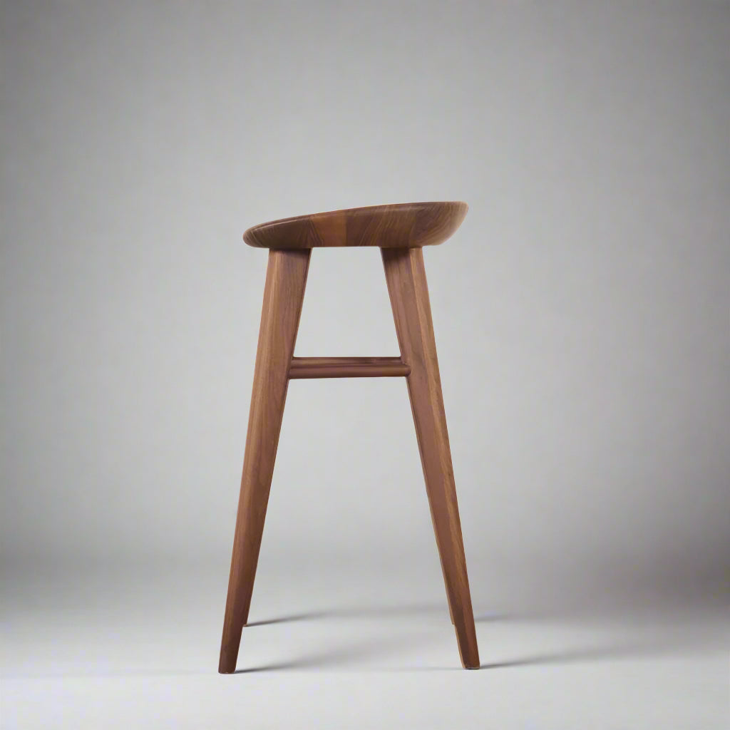 Rafiel Bar Chair (CH2407) - Custom Solid Wood American Oak Dining Chair Mid-Century Architect-Inspired Scandinavian Minimalist