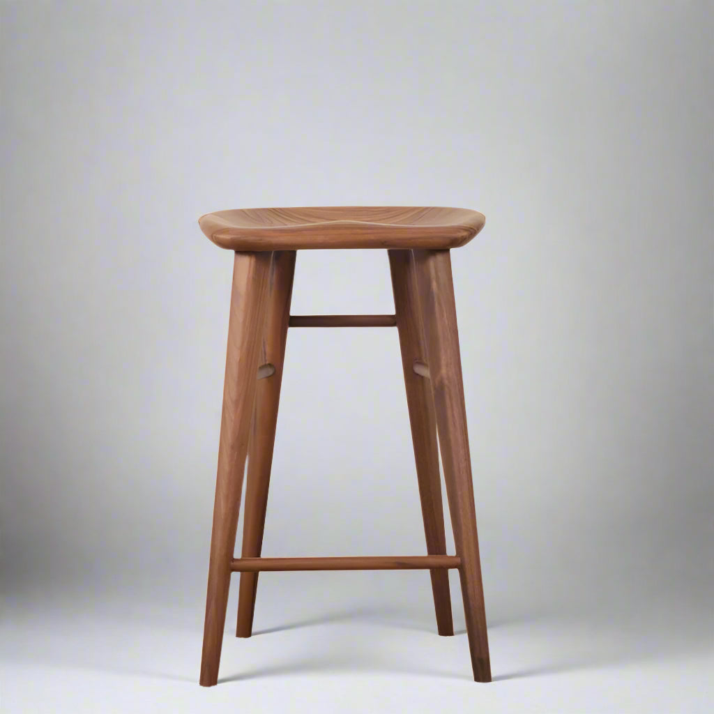 Rafiel Bar Chair (CH2407) - Custom Solid Wood American Oak Dining Chair Mid-Century Architect-Inspired Scandinavian Minimalist