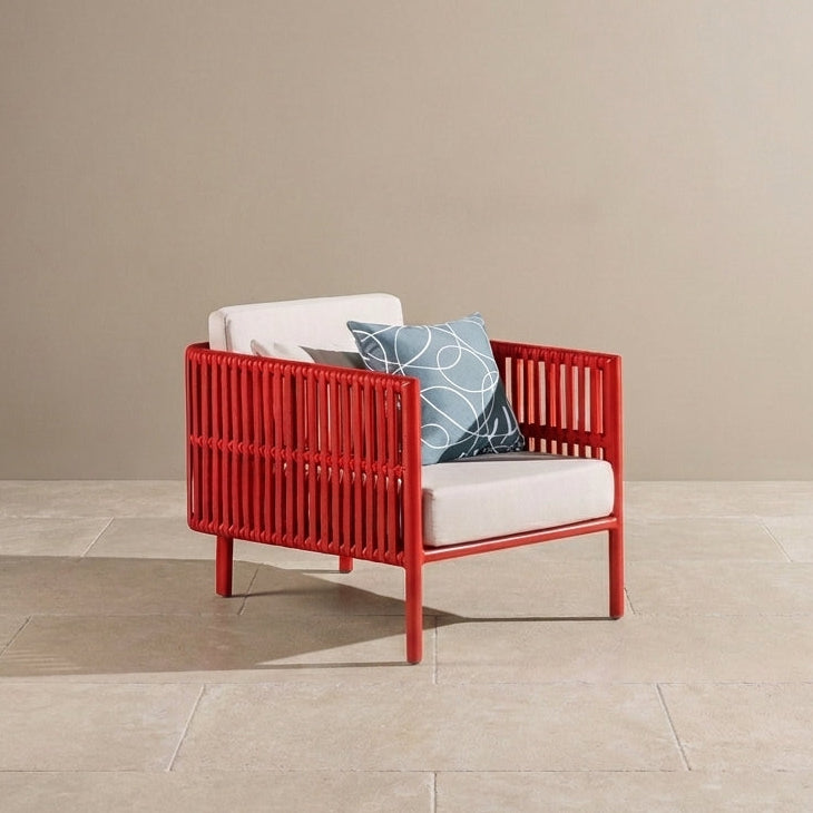 Kitaibela Outdoor Sofa | 1-Seater | Powder-Coated Aluminum | WA1034