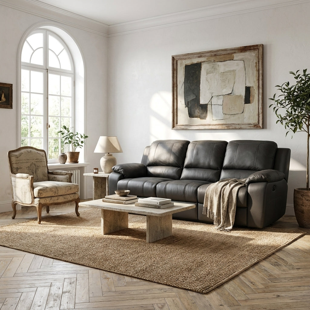 Americana RC0011 Custom Modular Manual Recliner Sofa | Rocking | Pet Friendly Leather & Fabric