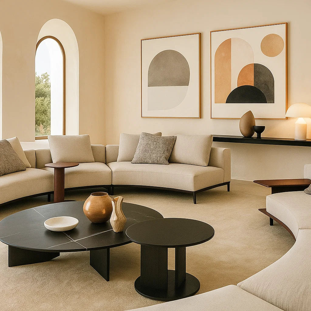 Riviera (SF-12031) - Italian Minimalist Custom Sofa Bespoke in Leather &amp; Fabric