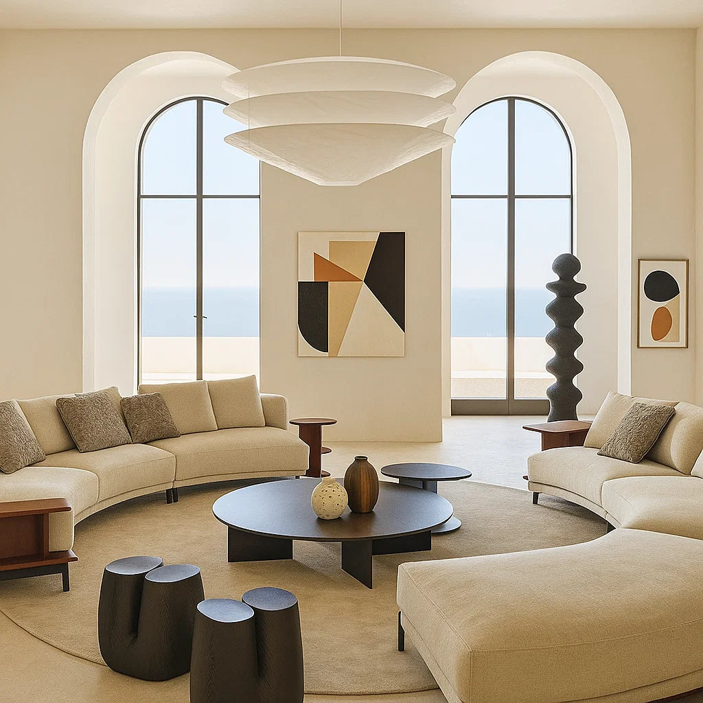 Riviera (SF-12031) - Italian Minimalist Custom Sofa Bespoke in Leather &amp; Fabric