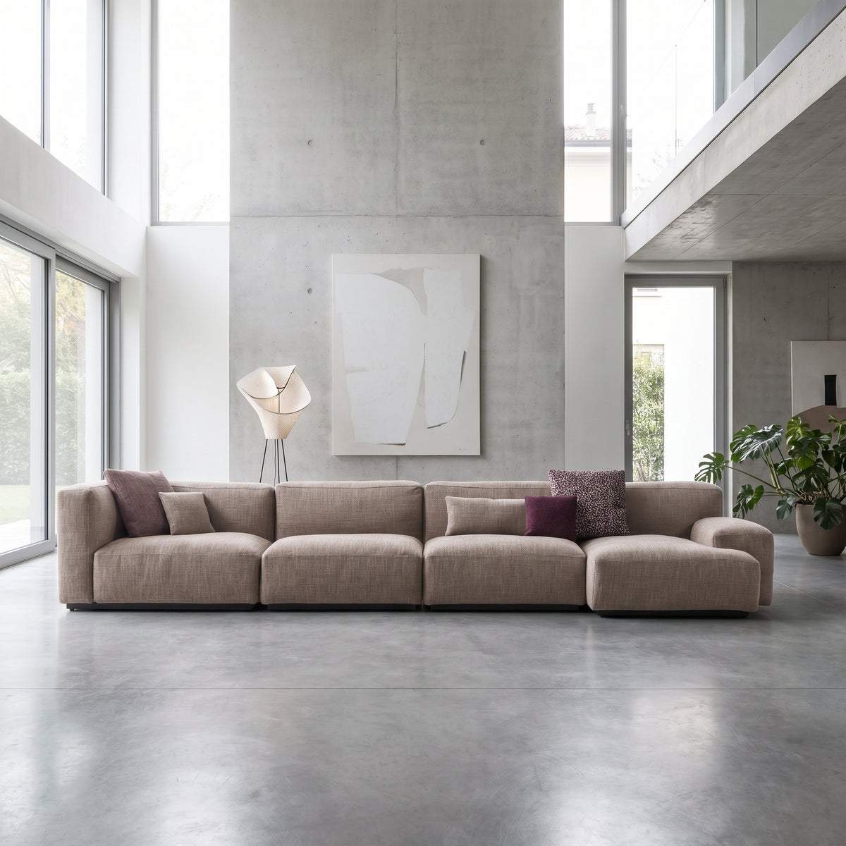 Mocca SF2237 Custom Modular Sofa | Pet Friendly Leather & Fabric