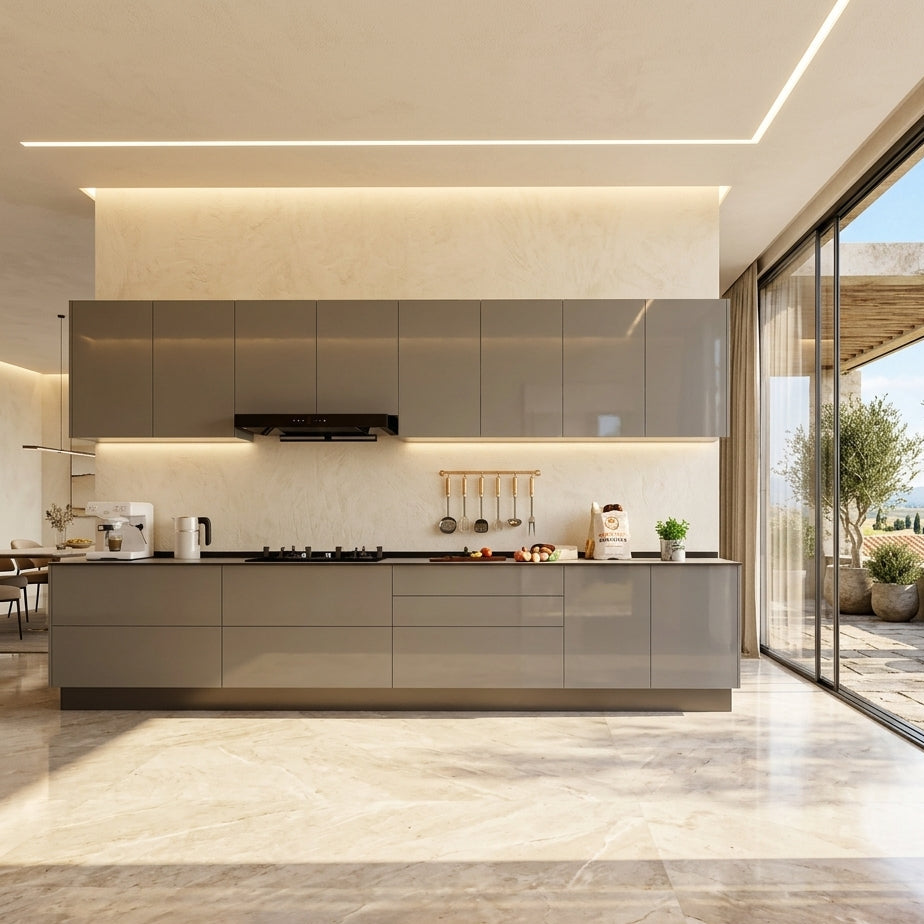 SCHMITT SmartFit Kitchen System | Waltz Series | Water Resistant | High Gloss | 32ft