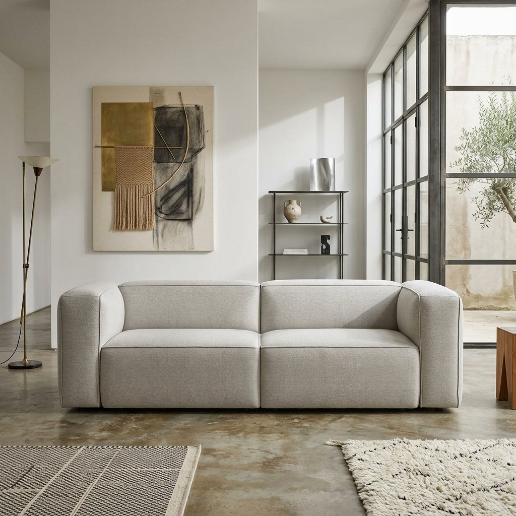 Mocca SF2237 Custom Modular Sofa | Pet Friendly Leather & Fabric