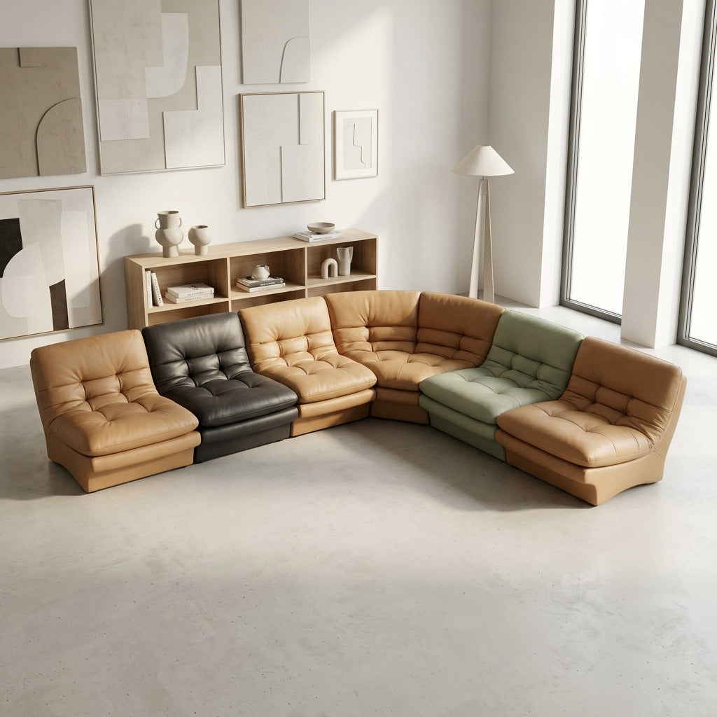 Waffle SF2239 Custom Modular Sofa | Pet Friendly Leather & Fabric