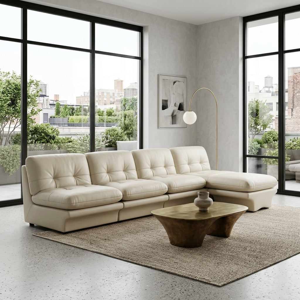 Waffle SF2239 Custom Modular Sofa | Pet Friendly Leather & Fabric