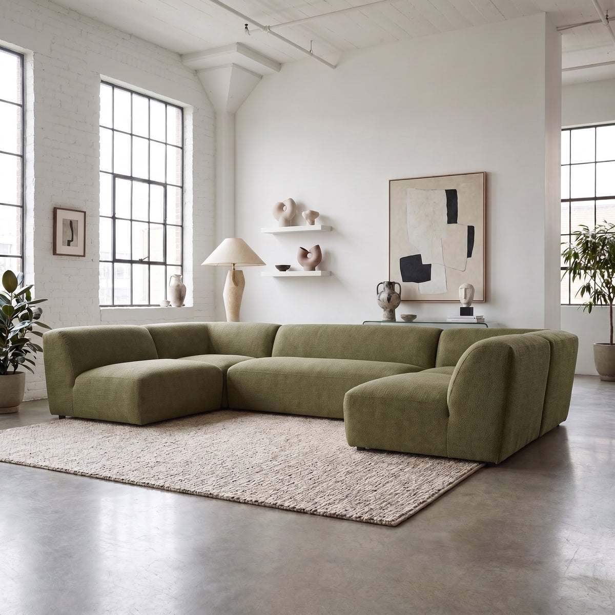 Snow SF2241 Custom Modular Sofa | Italian Leather | Top Grain