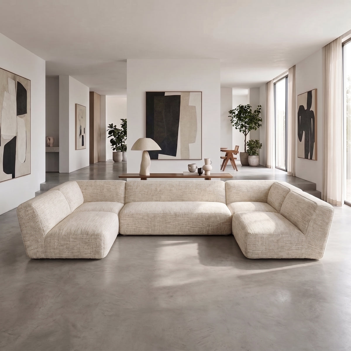 Snow SF2241 Custom Modular Sofa | Italian Leather | Top Grain