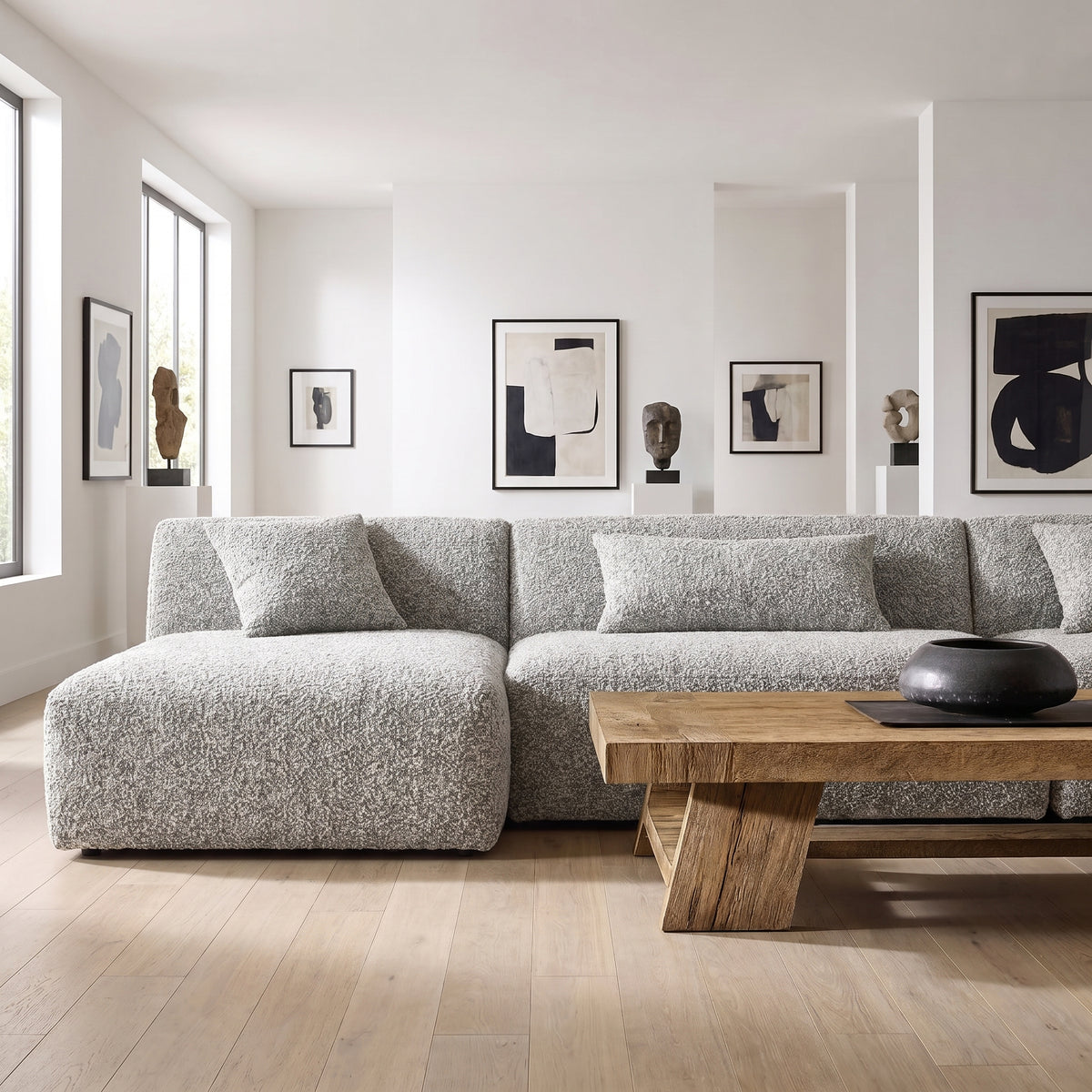 Snow SF2241 Custom Modular Sofa | Italian Leather | Top Grain