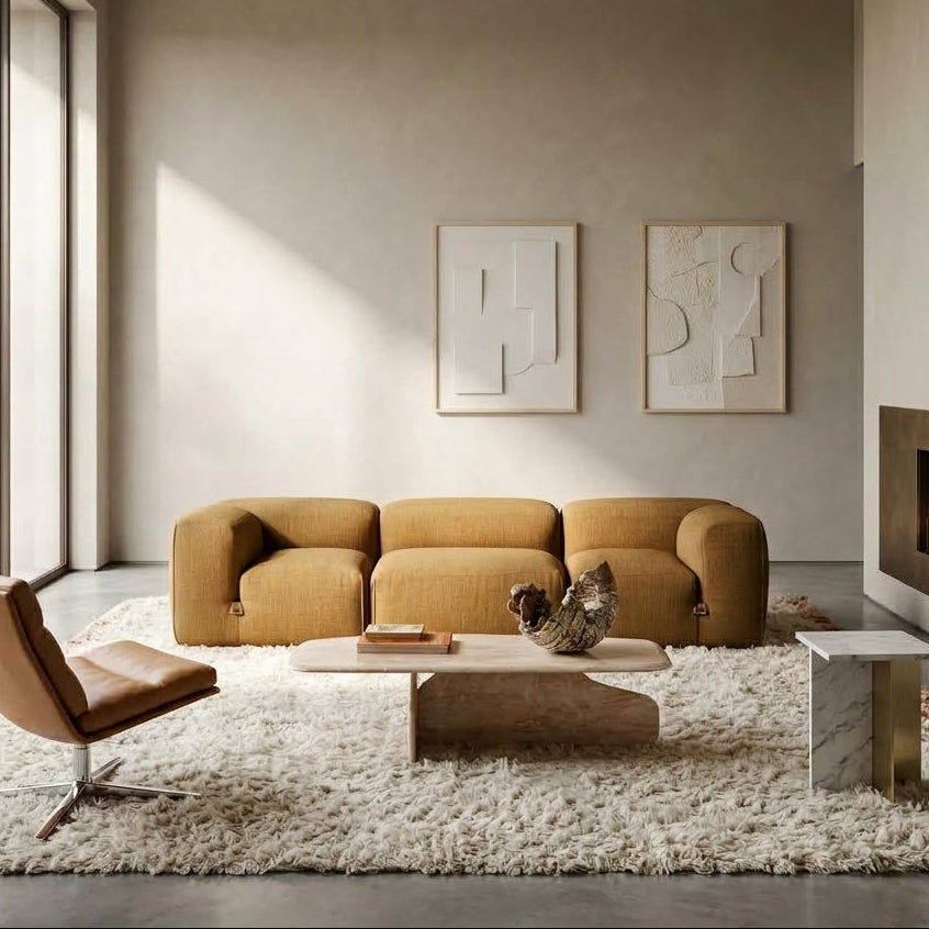 Monolito SF2255 Custom Modular Sofa | Pet Friendly Leather & Fabric