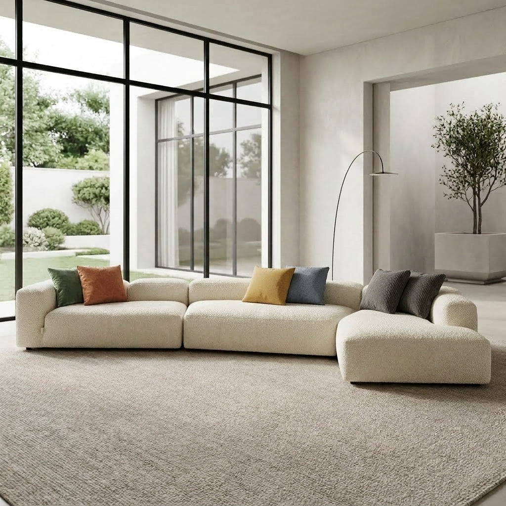 Monolito SF2255 Custom Modular Sofa | Pet Friendly Leather & Fabric