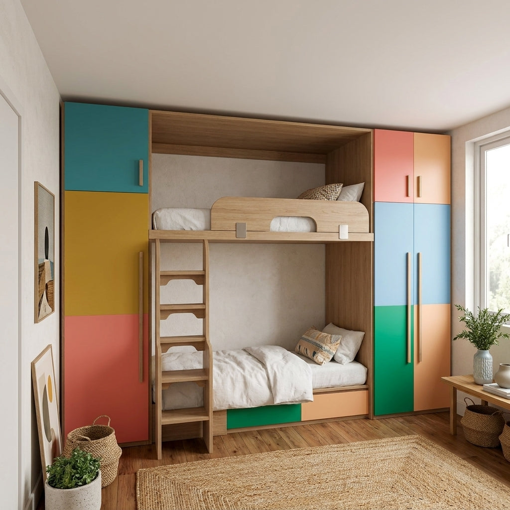 SOGAL Customized Bunk Bed BL29 | Loft Bed | Full Height | Storage Cabinets | Single & Super Single Size