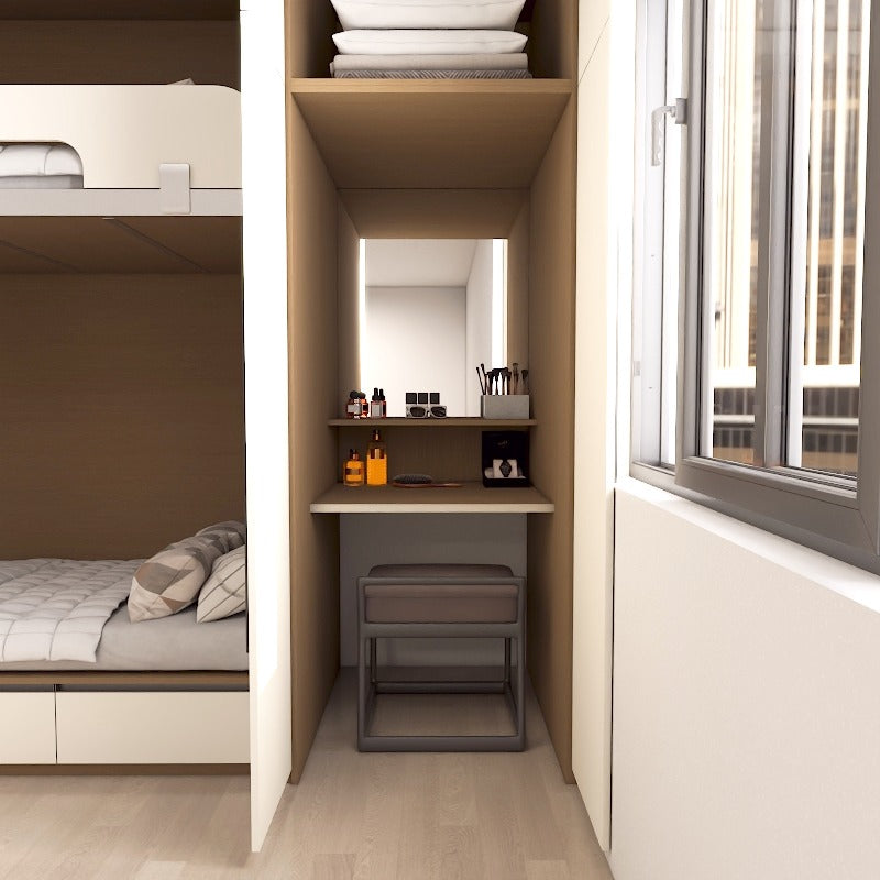 SOGAL Customized Bunk Bed BL29 | Loft Bed | Full Height | Storage Cabinets | Single & Super Single Size