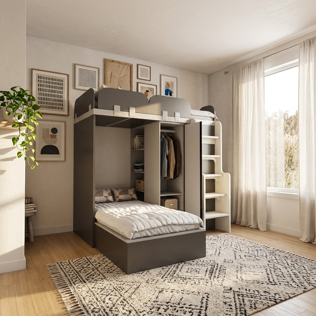 SOGAL Customized Bunk Bed BL31 |Loft Bed | Study | Single Size