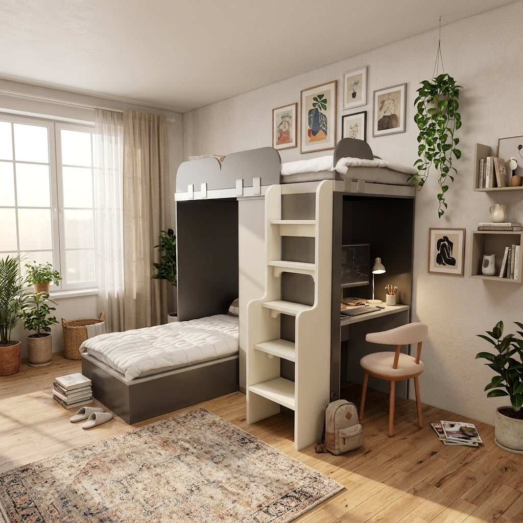 SOGAL Customized Bunk Bed BL31 |Loft Bed | Study | Single Size