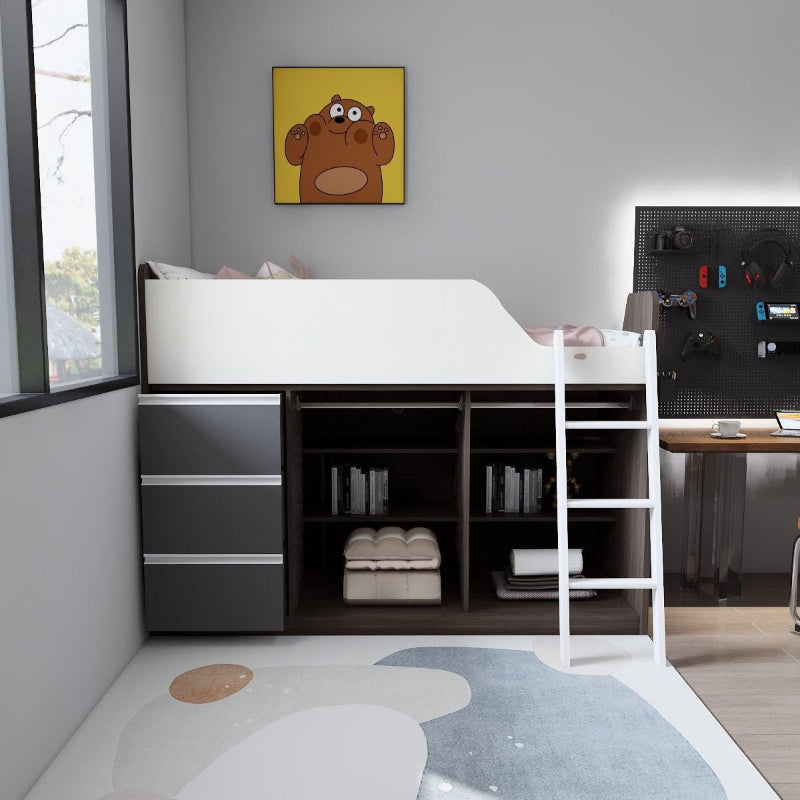 SOGAL Customized Low Bunk Bed Single Size/Super Single Size Loft - BBTL-12-5
