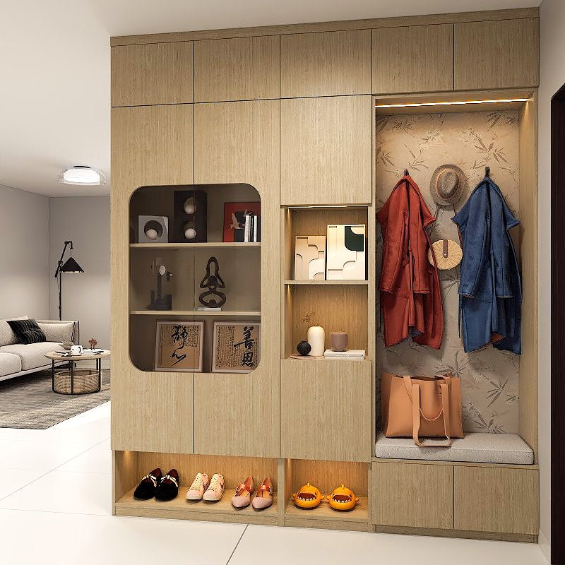 SOGAL Customized Modern Entrance Cabinet with Hidden Room-6