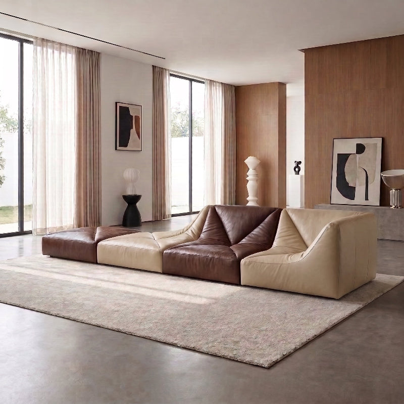 Sandra SF2247 Custom Modular Sofa | Italian Leather | Top Grain