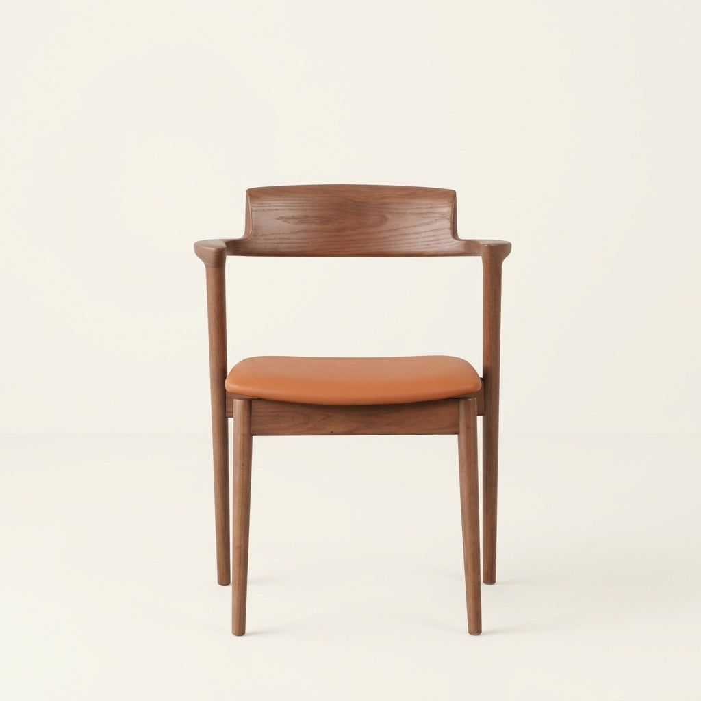 Serene CH2108 Custom Chair | Mid Century Minimalist | American Solid Hardwood