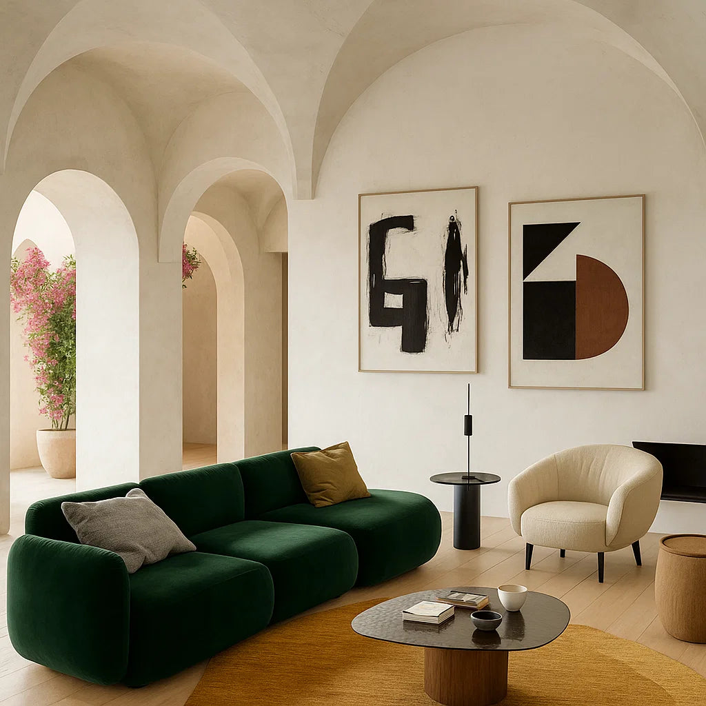Siena (SF-12037) - Italian Minimalist Custom Sofa Bespoke in Leather &amp; Fabric