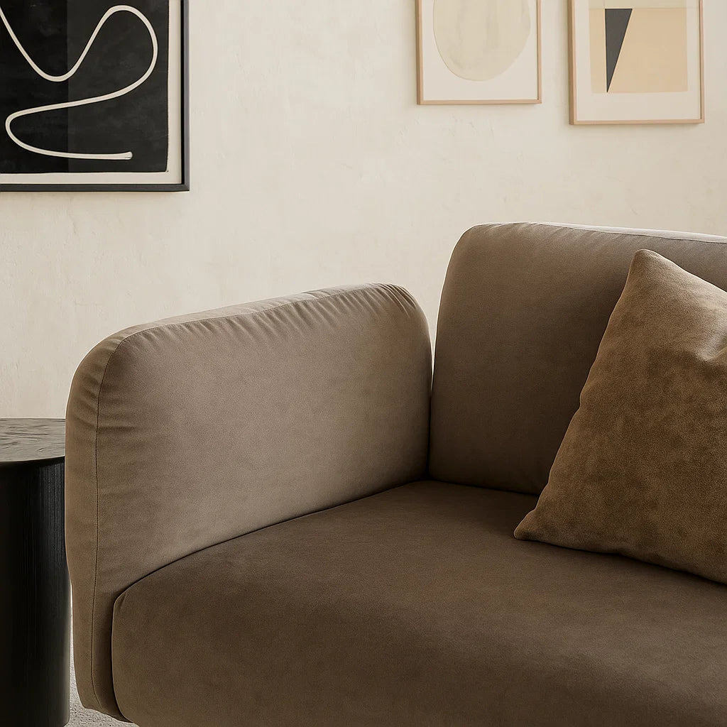 Siena (SF-12037) - Italian Minimalist Custom Sofa Bespoke in Leather &amp; Fabric